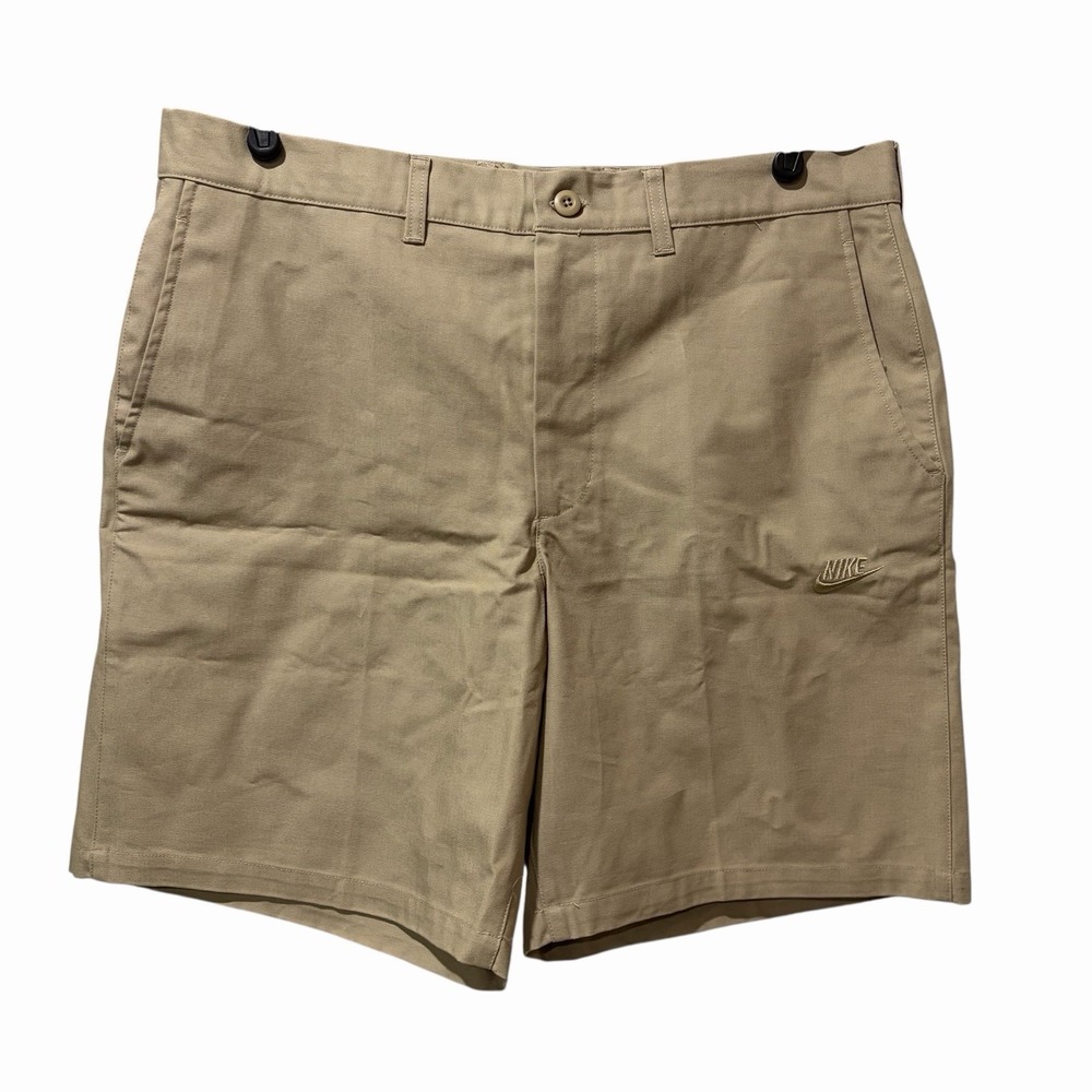 Nike Dri-Fit Chino 8" Inseam Khaki Shorts Men 36 Regular Fit Above Knee NWT